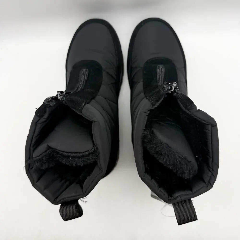 Flexus Spring Step Womens Lake Effect Snow Boots US 5.5-6 Black Waterproof NIB